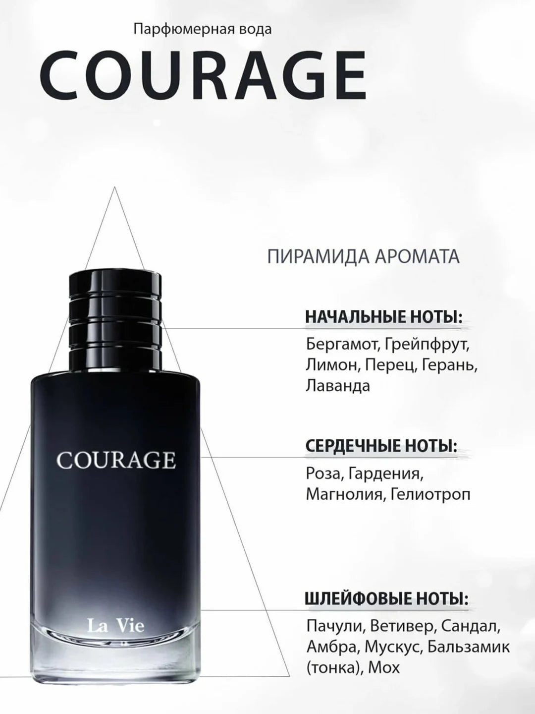 Parfyumlangan suv Dilis Courage, erkaklar uchun, 100 ml